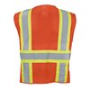 Ironwear Breakaway Safety Vest Class 2 w/ 2" Reflective Tape And 6 Pockets (Orange/X-Large) 1287BRK-O-XL